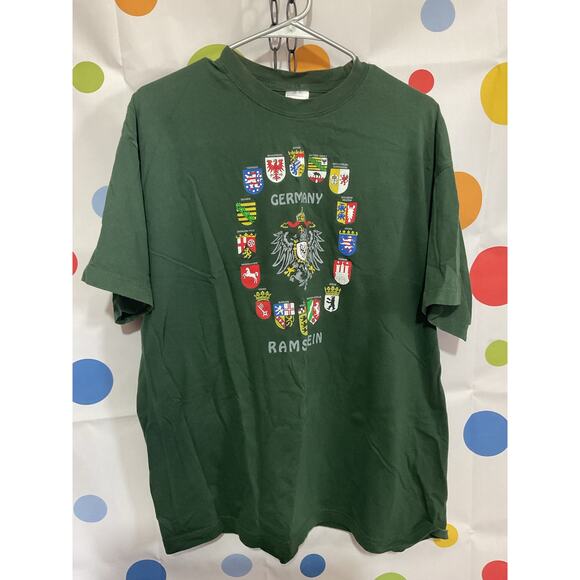 Vintage Stedman XXL Tee Germany Ramstein Green - Picture 6 of 11